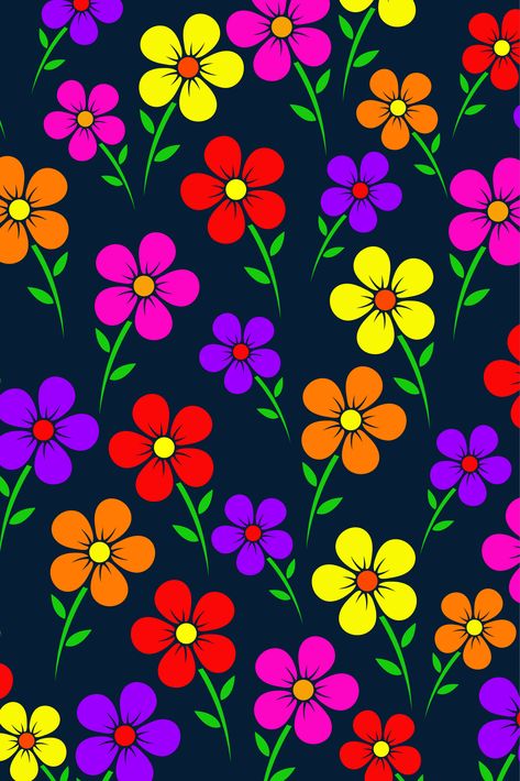 Flowers Background Painting, Colourful Flowers Wallpaper, Flower Drawing Design Colour, Flower Wallpaper Simple, Colorful Wallpaper Backgrounds, Wallpaper Hd Flower, Flower Art Work, Fabric Design Pattern, Hd Flower Wallpaper