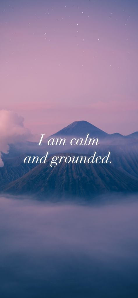 I am calm and grounded. From the I am app: https://iamaffirmations.app I Am Calm Quotes, I Am Calm Affirmation, Vision Manifestation, Perspective Ideas, I Am Grounded, I Am Calm, Life Perspective, Faith Moves Mountains, Focus On The Positive