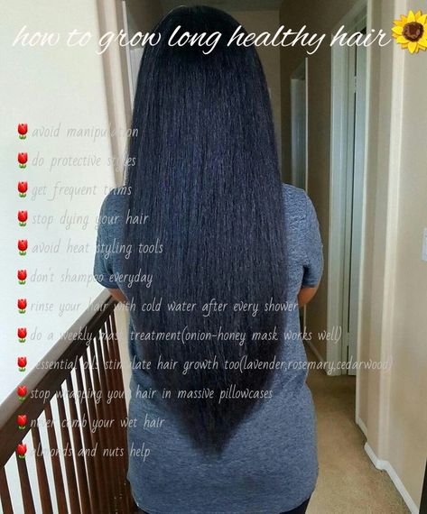 How to grow long healthy hair| tips Growing Black Hair Tips, Black Long Natural Hair, Grow Hair Long And Fast Black Women, How To Grow Relaxed Hair Long Healthy, How To Get Long Hair Black Women, Long Healthy Hair Black Women, How To Grow Long Healthy Hair, Long Healthy Hair Tips, Growing Long Hair