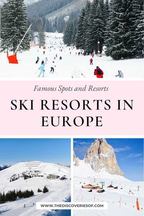 Hit the Slopes at These Best Skiing Resorts in Europe Best Skiing In Europe, Europe Skiing, Skiing In Europe, Skiing In Italy Alps, Europe In Winter, Off Piste Skiing, Best Family Ski Resorts, Skiing In The French Alps, Places To Visit In Europe