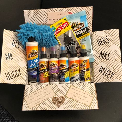 Cute Car Gifts For Boyfriend, Car Gift Ideas For Boyfriend, First Car Gift Basket, Car Care Gift Basket, Car Care Basket, New Driver Gift Basket, Car Gifts For Boyfriend, Bf Presents, Car Gift Basket