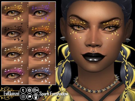 Eyeshadow Sims 4, Sims 4 Makeup, Smoky Eyeliner, Male Teen, Mermaid Skin, Sims 4 Tattoos, Makeup Cc, Velvet Bustier, 4 Tattoo