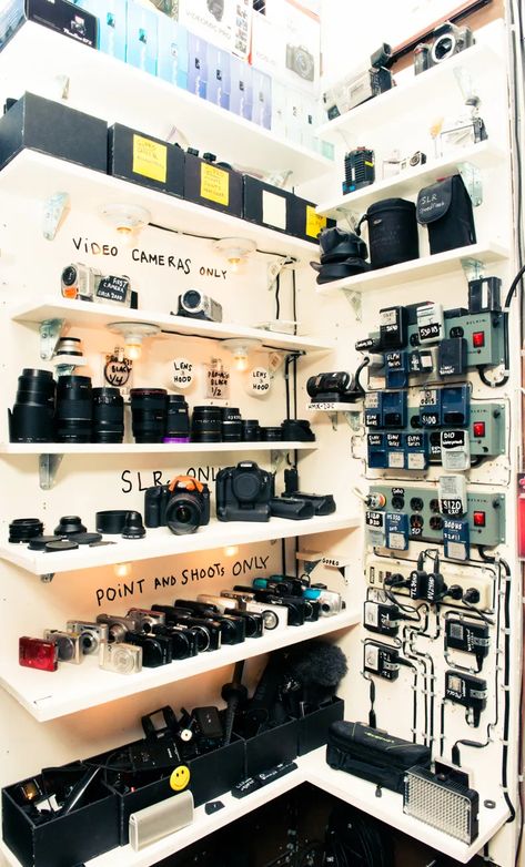 Camera Equipment Storage, Photography Equipment Storage, Camera Organization, No Loyalty, Camera Gear Storage, Photography Organizations, Gear Room, Photography Studio Design, Photography Studio Setup