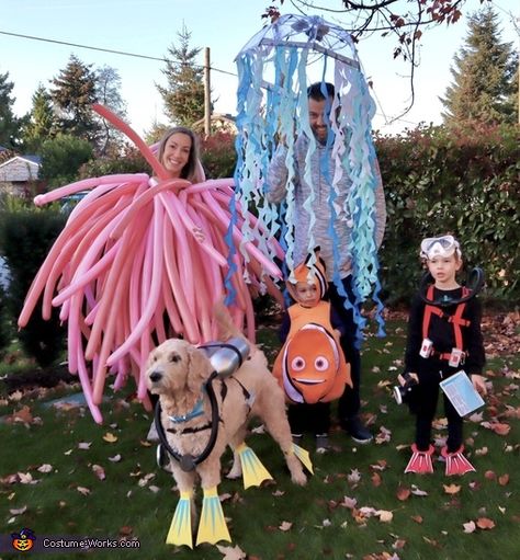 Family Ocean Costumes, Under The Sea Family Costumes, Scuba Diving Costume, Scuba Costume, Under The Sea Costume, Scuba Diver Costume, Under The Sea Costumes, Sea Costume, Animal Halloween Costumes