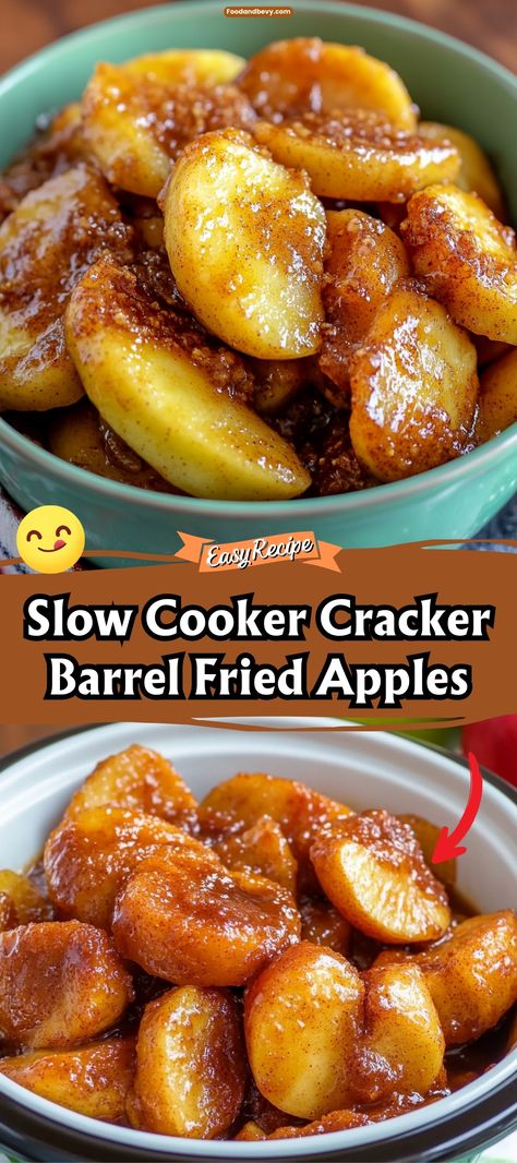 Slow Cooked Apples, Cracker Barrel Apples Recipe Crockpot, Crockpot Fried Apples Slow Cooker, Crockpot Cooked Apples, Copycat Cracker Barrel Apples, Baked Apples Crockpot Easy Recipes, Fried Apples Recipe Easy Crockpot, Hot Apples Recipe, Fried Apples In Crockpot