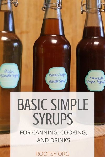 Making old-fashioned simple syrup is as easy as boiling water and sugar together. Also called sugar syrups, they can be used for canning, cooking, and cocktails. Learn how to make very light to heavy syrups plus flavored syrups such as herbal or chocolate simple syrup in this step by step guide. #simpleliving #Fromscratch #preservingfood Chocolate Simple Syrup, Canning Syrup, Homestead Food, Simple Syrup Recipe, Simple Syrup Cocktails, Simple Syrups, Honey Simple Syrup, Homestead Kitchen, Drink Syrups