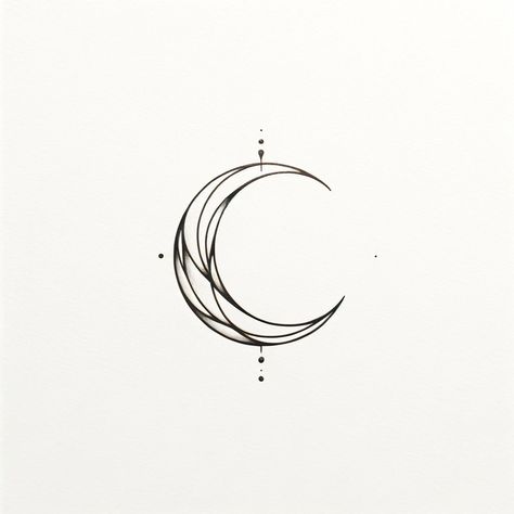 2 Moon Tattoo, Moon Symbolism Tattoo, Moon Tattoo Grunge, Bohemian Moon Tattoo, Upside Down Crescent Moon Tattoo, Elegant Moon Tattoo, Moon Halo Tattoo, Beautiful Moon Tattoo, Moon Beam Tattoo