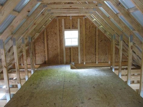 20x20 garage with stairway Garage With Room Above, Attic Truss, Prefab Garages, Garage Plans With Loft, Room Above Garage, Garage Builders, Garage Door Panels, Garage Attic, Finished Attic