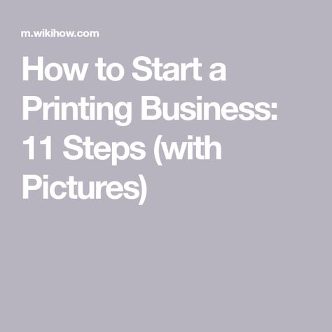 How to Start a Printing Business: 11 Steps (with Pictures) T Shirt Printing Business, Shirt Printing Business, Start A Jewelry Business, Brochure Holders, Flyer Printing, Writing A Business Plan, Community Business, Shirt Printing, Printing Companies