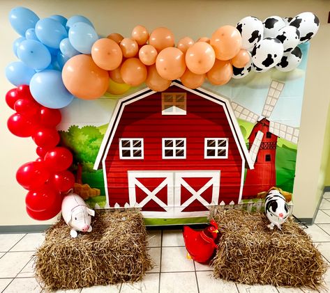 Adorable cow balloon kit, perfect for any farm themed party! #ad #farmbirthday, #farmdecor, #farmparty, #farmday #animalfarmparty Cow Balloon Arch, Cow Balloons, Farm Themed Party, Farm Day, Cowboy Baby, Balloon Kit, Animal Birthday Party, Farm Party, Farm Birthday