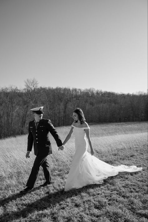 military wedding inspiration wedding dress couples photos wedding pictures, elopement, classic, timeless, inspiration, military wedding, wedding dress, couples pose ideas Military Couple Photography, Ball Photos, Couples Pose, Military Couples, Military Wedding, Couple Picture, Military Ball, Couple Picture Poses, Inspiration Wedding