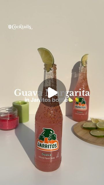 Cocktails (21+ to follow) on Instagram: "When a refreshing Jarritos guava soda meets a margarita... you get the drink of the summer!🌞💗 Cheers to warm days and bottle beverages!🤩🍹 #margarita #jarritos #guava #soda #marg #delicious #drink #yummy #cocktail #idea #inspo #cute #fun #easy #recipe #cocktailrecipe #drinkrecipe #tequila #summer #warmdays #backyard #pool #poolside #fyp" Jarritos Margarita, Jarritos Drink Tequila, Mexican Recipe, Alcohol Drinks, Cocktail Drinks Recipes, Drink Ideas, Cocktail Drinks, Backyard Pool, Drink Recipes