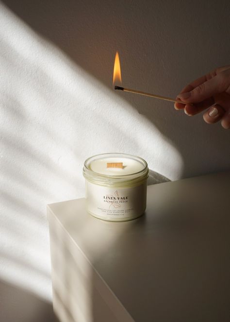 Aesthetic Candle Photos, Simple Candle Photography, Scandinavian Product Photography, Candle Photography Aesthetic, Outdoor Candle Photography, Minimalist Candle Photography, Candle Photoshoot Ideas At Home, Aesthetic Product Photos, Everyday Aesthetic Photos