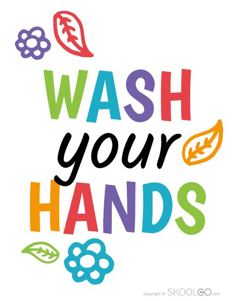 Please Wash Your Hands Signs Free Printable, Wash Your Hands Sign Printable, Hand Washing Poster Free Printable, Kindergarten Quotes Kids, Daycare Posters, Classroom Wall Quotes, Wash Your Hands Poster, Preschool Jobs, Art Class Posters