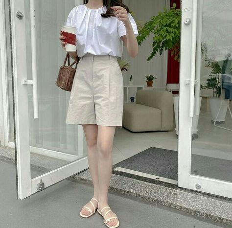 Trouser Shorts, Shorts Outfit, Korean Outfits, Summer 2024, Old Money, Summer Outfit, Short Outfits, Short Dresses, Outfit Inspirations