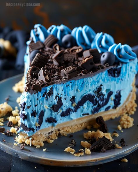 Cookie Monster Cheesecake, Monster Cheesecake, Chocolate Cherry Cookies, Mini Caramel Apples, Pastries Recipes Dessert, Cookies And Cream Cheesecake, Caramel Apple Cheesecake, Cream Cheesecake, Blue Cookies