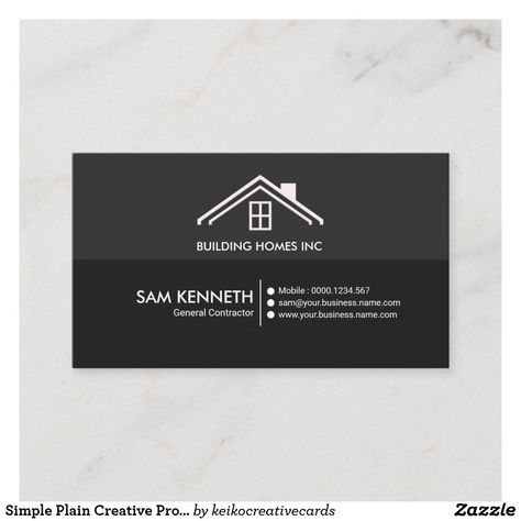 Construction Business Cards, Red Brick Wall, Professional Business Card, Visiting Card Design, House Logo, Construction Business, Building Homes, Wall Background, Business Card Size