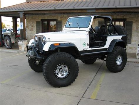 This 1985 Jeep CJ-7 is listed on Carsforsale.com for $27,900 in Tyler, TX. This vehicle includes Roof-Mounted Lights,Wheel Diameter - 15 Inch,Front Seat Type - Bucket,Upholstery - Vinyl Jeep Ika, Cj7 Jeep, American Pickup Trucks, Mini Jeep, Cj Jeep, White Jeep, Badass Jeep, Classic Jeeps, Used Jeep