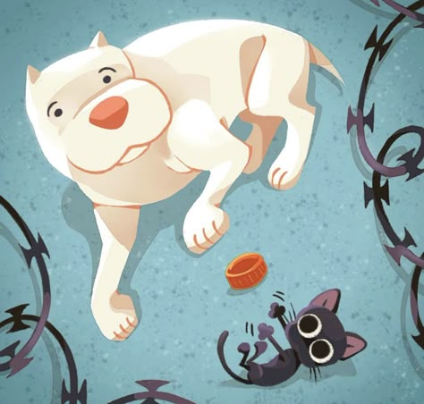 Kitbull Kitbull Pixar Fanart, Kitbull Pixar, Pixie Brutus, Natsume Soseki, Pitbull Art, Dog Animation, Cat Hacks, Animals Friendship, Cat Pose