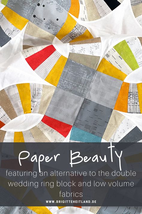 Explore Three Zen Chic Quilt Patterns Featuring EVEN MORE PAPER - Part 2: PAPER BEAUTY Zen Chic Quilts, Zen Chic Quilt Patterns, All People Quilt, Unique Quilt Pattern, Double Wedding Ring, Double Wedding Ring Quilt, Chic Quilts, Twin Quilt Size, Sewing Circles