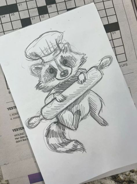 Drawing Of Raccoon, Raccoon Anatomy Drawing, Popular Drawings Ideas, How To Draw Raccoon, Easy Drawing Sketches Pencil, Aesthetic Animal Drawings, How To Draw A Raccoon, Raccoon Drawing Cute, Easy Sketches Pencil