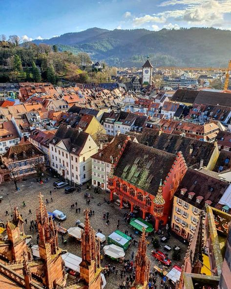 Germany Aesthetic, Freiburg Germany, German Cities, Public Space Design, See World, Africa Do Sul, Wonderful Picture, Beautiful Villages, Rooftops