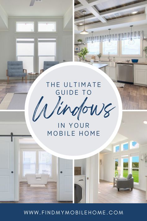 While Mobile Home And Site-Built Home Windows Serve The Same Purpose, They Do Differ, So You May Be Wondering What You Need To Know About Mobile Home Windows. Click Here to find out all about mobile homes and windows! Mobile Home Windows, Camper Exterior, Mobile Home Exteriors, Home Windows, Home Window, Window Replacement, Diy Mobile, Windows Exterior, Mobile Homes