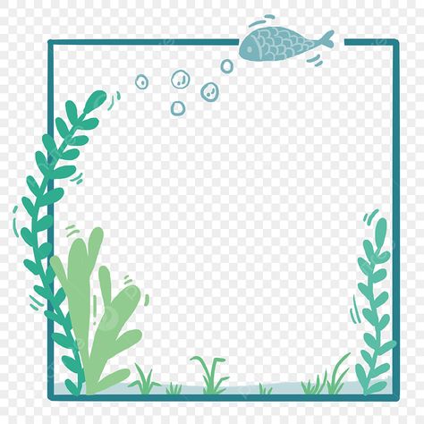 Fishing Cartoon, Under The Sea Background, Cute Cartoon Fish, Fish Under The Sea, Fish Png, Fish Background, Line Border, Cartoon Fish, Fish Vector