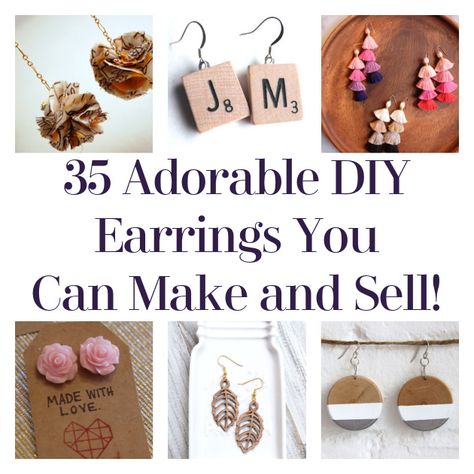 Hello, DIYers! Are you looking for the perfect pair of earrings or maybe even to make a bit of profit? Why not do it by making your own jewelry! In particular, why not sell your very own earrings?! We’ve put together a collection of earring DIYs and inspiration to get you started on your entrepreneurial […] The post 35 Adorable DIY Earrings You Can Make and Sell! appeared first on DIY Projects by Big DIY Ideas. Diy Earrings To Sell, How To Diy Earrings, Diy Trendy Earrings, Earrings To Make And Sell, Easy Homemade Jewelry, Easy Diy Earrings Ideas, How To Make Stud Earrings, Wooden Earrings Diy, Easy Earrings Diy