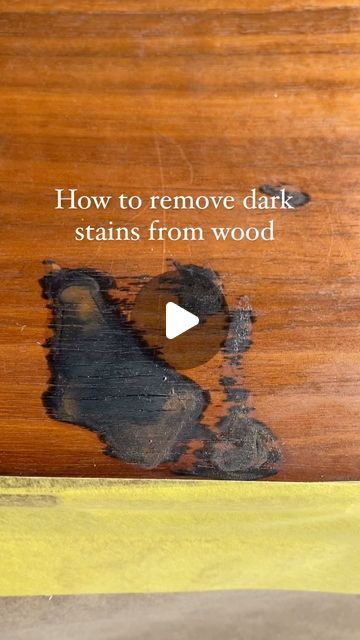 Removing Dark Stain From Wood Furniture, The Dark Mark, Remove Water Stains, Oxalic Acid, Dark Stain, Mineral Spirits, Dark Stains, Dark Mark, Black Water