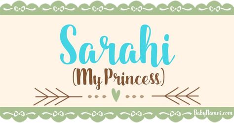 The name Sarahi means My Princess and is of Hebrew origin. Sarahi is a name that's been used primarily by parents who are considering baby names for girls. Find out more about the name Sarahi at BabyNames.com. Henry Name Meaning, Hipster Baby Names, Irish Baby Names, Modern Baby Names, Uncommon Baby Names, Unisex Baby Names, Name Origins, French Baby Names, Names Girl