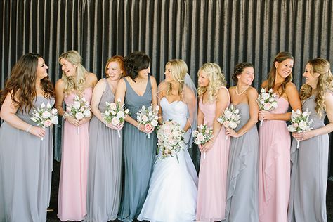 Nails Wedding Bridesmaid, Cornflower Blue Bridesmaid Dresses, Mismatched Bridesmaids Dresses, Wedding Colour Schemes, Pastel Wedding Theme, Beach Wedding Bridesmaid Dresses, Sky Blue Bridesmaid Dresses, Beach Wedding Bridesmaids, Nails Beach