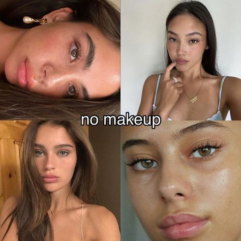 No makeup love No Makeup Face Natural, No Make Up Make Look, How To Look Good Without Makeup, Make Up No Make Up, No Makeup Aesthetic, How To Look Pretty Without Makeup, Women Without Makeup, Without Makeup Face, Face Without Makeup