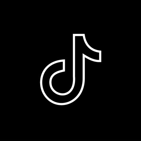 Icon Design Black And White, White Tiktok Icon, Instagram Highlight Covers Baby Black, App Icon Design Black, Icon Design Black, Black Instagram Highlight Covers, Diary App, Tiktok Icon, Black And White Instagram