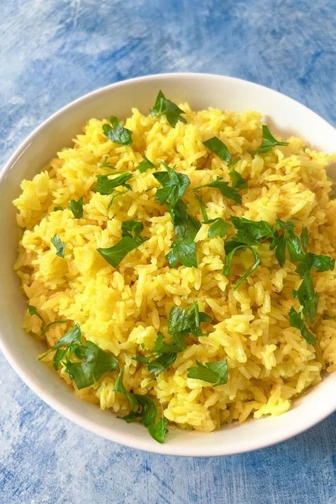 Greek Inspired Rice Pilaf Greek Style Rice Pilaf, Greek Flavored Rice, Greek Rice Pilaf Recipe, Greek Style Rice, Greek Inspired Dinner, Greek Rice Recipe, Greek Rice Pilaf, Greek Rice, Recipe Inspirations