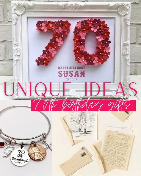 Best 70th Birthday Gifts - Unusual Ideas For Mom And Dad - Fun Party Pop Ideas For A 70th Birthday Party Mom, 70 Things For 70th Birthday, 70th Birthday Party For Women, 70th Birthday Craft Ideas, 70 Th Birthday Party Ideas Mom, Surprise 70th Birthday Ideas Mom, Mom 75th Birthday Ideas, Diy 70th Birthday Gift Ideas, 79th Birthday Ideas