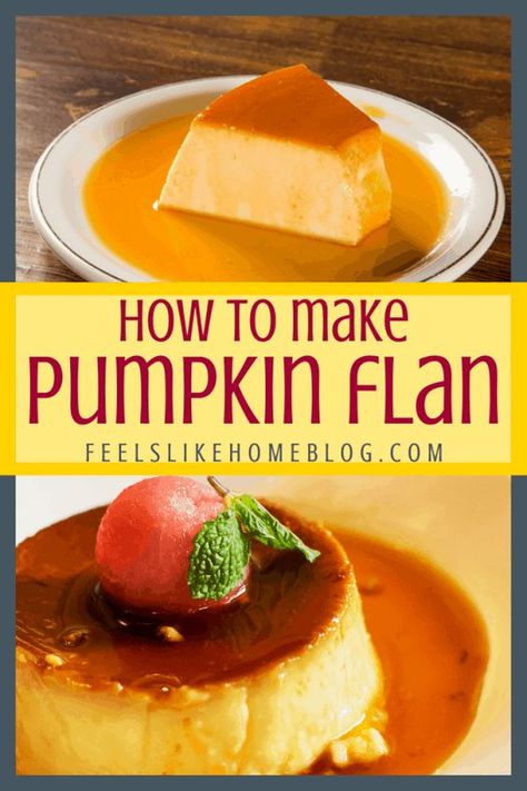 Pumpkin Spice Dessert Recipes, Pumpkin Flan Recipe, Unusual Desserts, Coffee Flan, Flan Recipes, Homeschool Meals, Pumpkin Creations, Pumpkin Pie Pancakes, Pumpkin Spice Desserts