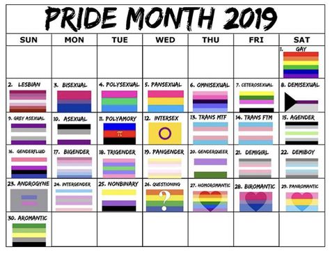 2019 pride month calendar!! #pridemonth #2019calendar #pridemonthcalendar Pride Month Calendar, Pride Month 2022, Lgbt Quotes, Lgbtq Quotes, Truth And Dare, Month Calendar, Gay Memes, Lgbt Love, The Pride