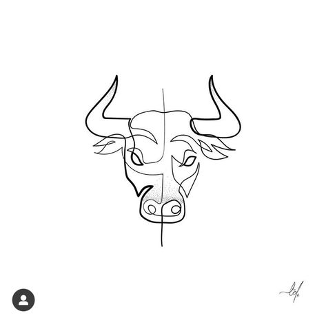 Minimalist Bull Tattoo, Taurus Head Tattoo, Ox Head Tattoo, Fine Line Bull Tattoo, Taurus Fine Line Tattoo, Bull Outline Tattoo, Taurus Tattoo Bull, Small Bull Tattoos, Spanish Bull Tattoo