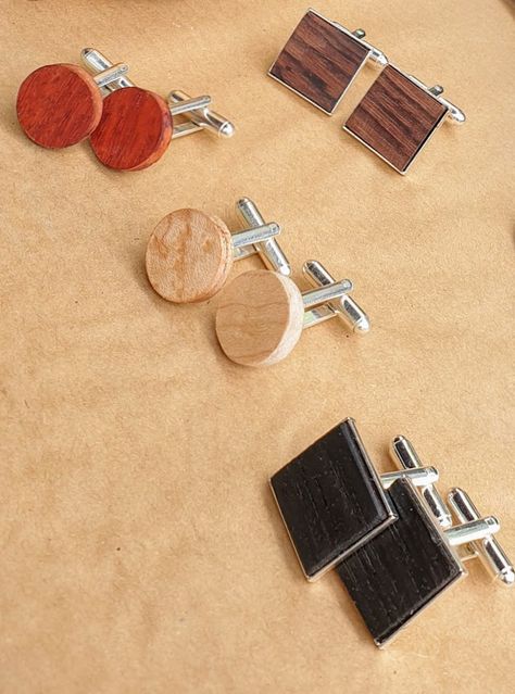 Wooden Cufflinks, Different Woods, Furniture Maker, Something Unique, Furniture Making, Special Gift, Product Design, Special Gifts, Cufflinks