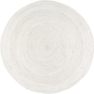 Give an instant facelift to any room in your home by adding this nuLOOM Rigo Jute White Round Area Rug. Easy to clean with a mild detergent and water. Jute Mats, Jute Round Rug, Jute Area Rug, Affordable Rugs, Dry Creek, Jute Area Rugs, Area Rug Sizes, Round Area Rugs, Round Rug