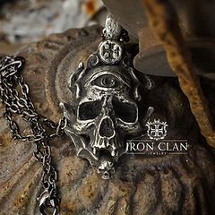 Shop | Iron Clan Jewelry 5/6 Half Skull, Skull Pendant Necklace, Halloween Necklace, Bronze Necklace, Choker Pendant, Half Face, Skull Jewelry, Skull Necklace, Skull Pendant