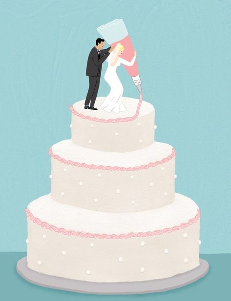 From freezing to frosting: The secrets to baking the perfect homemade wedding cake. (Passion fruit curd recipe!) Diy Layer Cake, Wedding Cake Drawing, Wedding Cake Illustration, Wedding Cake Logo, Wedding Cake Illustrations, Wedding Cake Videos, Cake Sketch, Wedding Cake Cards, Homemade Wedding Cake