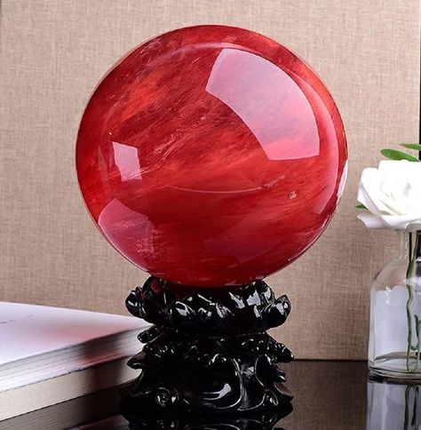 Red obsidian ball
Crystal ball
Crystal ball with stand
Red crystal ball Red Obsidian, Witch Fashion, Crystal Sphere, Wooden Stand, Red Crystals, Natural Red, Crystal Ball, Crystals And Gemstones, Feng Shui