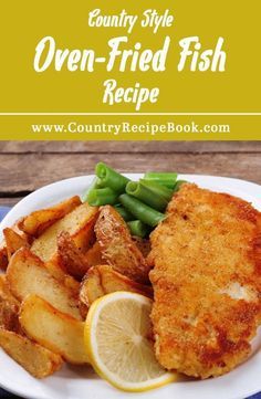 Easy recipe for Oven-Fried Fish. Make delicious breaded fish fillets right in the oven. #FishRecipes #fishrecipeseasy Breaded Fish Recipe, Breaded Fish, Oven Fried Fish, Tilapia Fish Recipes, Fish Recipes Baked, Fish Fillets, Country Recipes, Oven Fried, Fried Fish Recipes