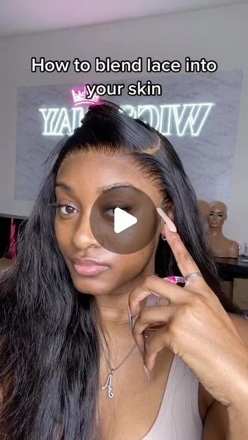 Lace Front Wigs For Black Women Style, Sew In Frontal, Frontal Sew In, Wigs Installation, Bundles Hairstyles, Bodywave Wig, Frontals Sew In, Cream Foundation, Closure Wig