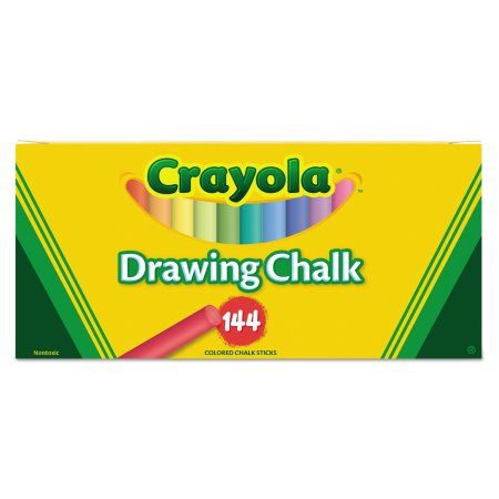 Crayola Colored Drawing Chalk, Six Each of 24 Assorted Colors, 144 Sticks/Set, Multicolor Crayola Chalk, Chalk Wall, Colored Chalk, Discount Illustration, Coupon Apps, Chalk Drawings, Office Paper, Sidewalk Chalk, Sewing Art