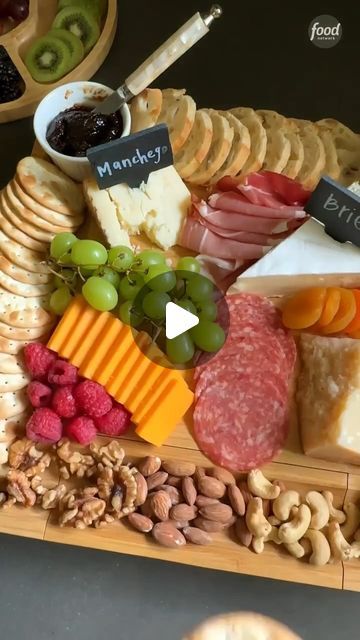 Food Network on Instagram: "Elevate your hosting game with this easy-to-clean bamboo charcuterie board set complete with cheese knives and labels! 🧀

Get it on Amazon at the link in @FoodNetwork's bio! (We may make 💰 from these links.)" Cheese Knives, Food Network, Charcuterie Board, Food Network Recipes, Get It, Cheese, On Instagram, Instagram