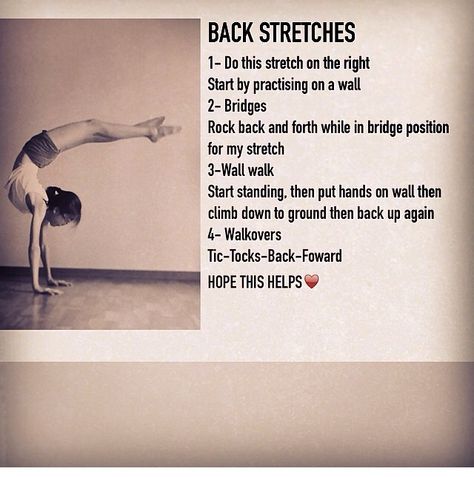 Back Handspring Tips, How To Become A Contortionist, How To Get A Back Handspring, How To Get Your Back Handspring, How To Do A Back Handspring, Cheer Exercises, How To Do Gymnastics, Cheer Tips, Cheer Stretches