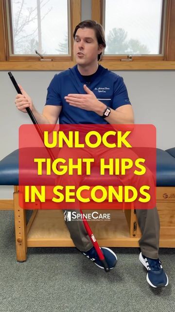 Dr. Michael Rowe | SpineCare on Instagram: "👉 Dr. Rowe shows an exercise that can relieve hip tightness, stiffness, and pain within seconds. This exercise requires only an ordinary broomstick, and is effective at helping to improve pain-free range of motion while rotating the hip inward and outward. It’s especially good for conditions such as hip arthritis. Let us know how it works for you! #hippain #hippainrelief #hiparthritis #tighthips #SpineCare #DrRowe" Dr Michael Rowe, Dr Rowe, Michael Rowe, Spine Care, Piriformis Muscle, Hip Pain Relief, Easy Exercise, Spine Pain, Sciatica Pain Relief